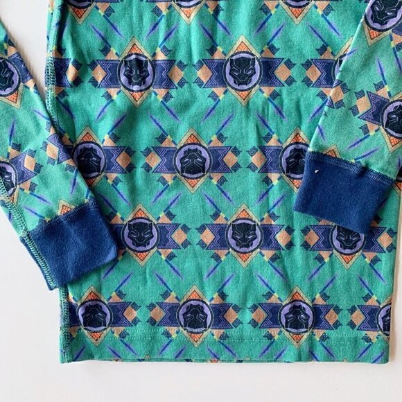 Hanna Andersson Marvel Black Panther Long John Pajama Set 5T 6-7 Years 8 years - Picture 3 of 8